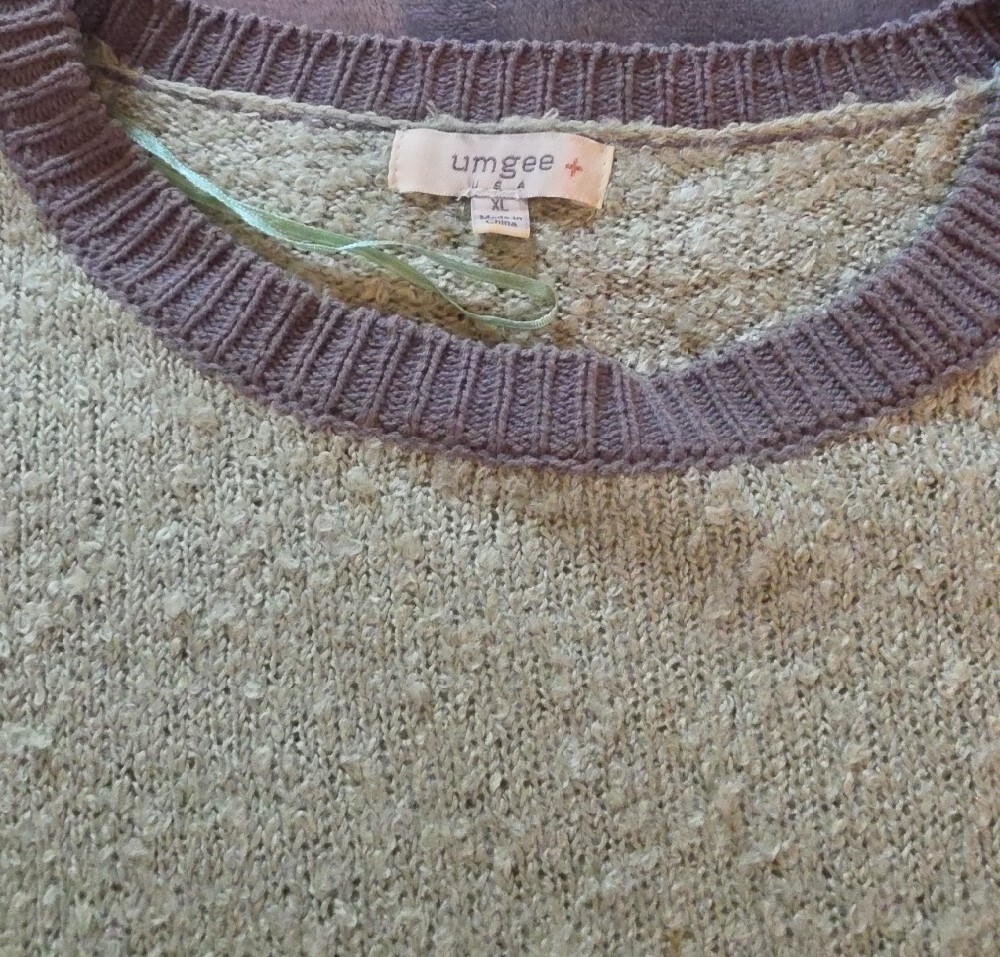 Light Green Women's Crewneck Sweater - Umgee - Picture 2 of 4